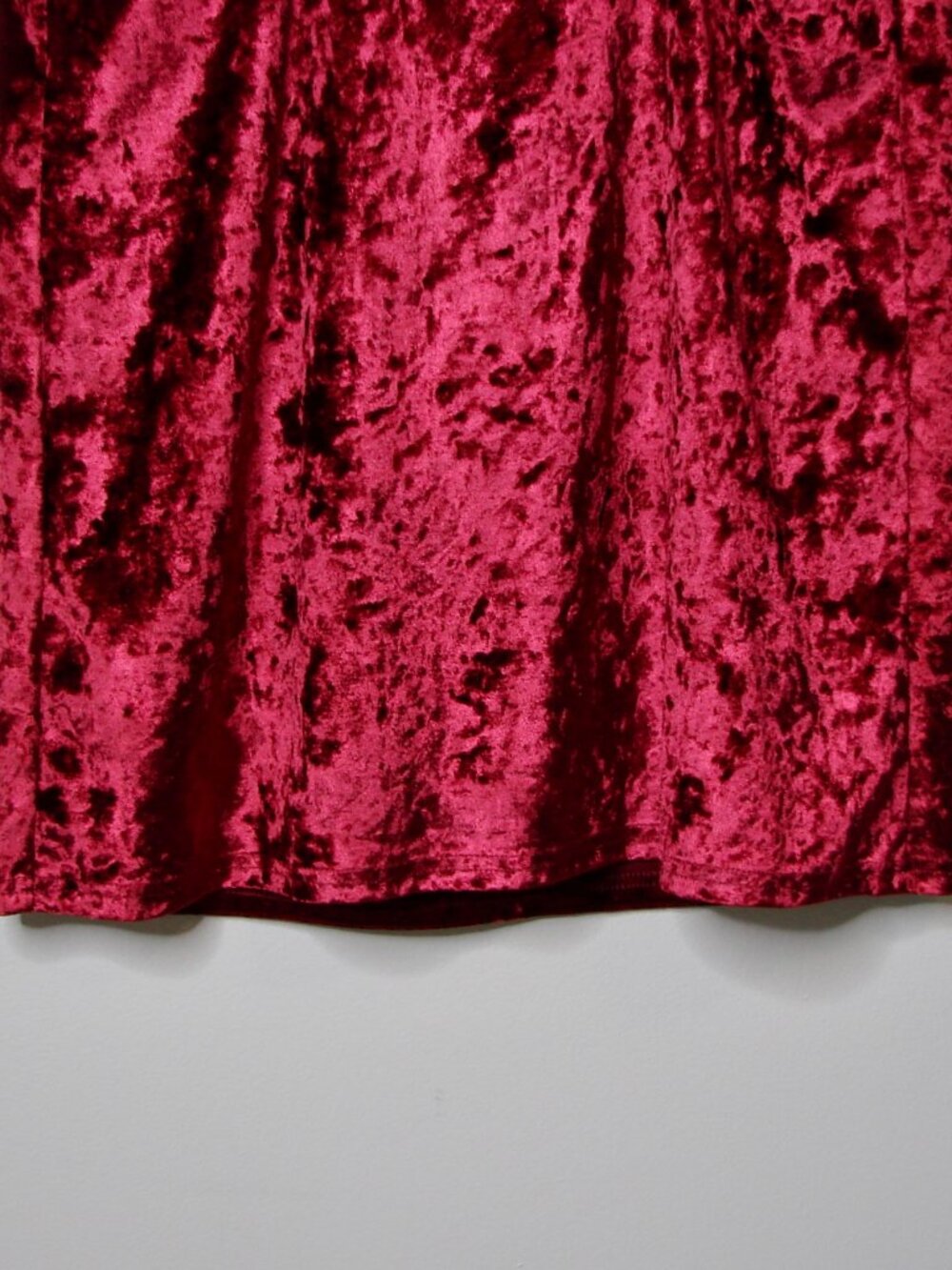 Vintage Y2K Burgundy Velvet Lace Camisole Babydoll Fairy Goth Whimsigoth Small - Picture 12 of 14